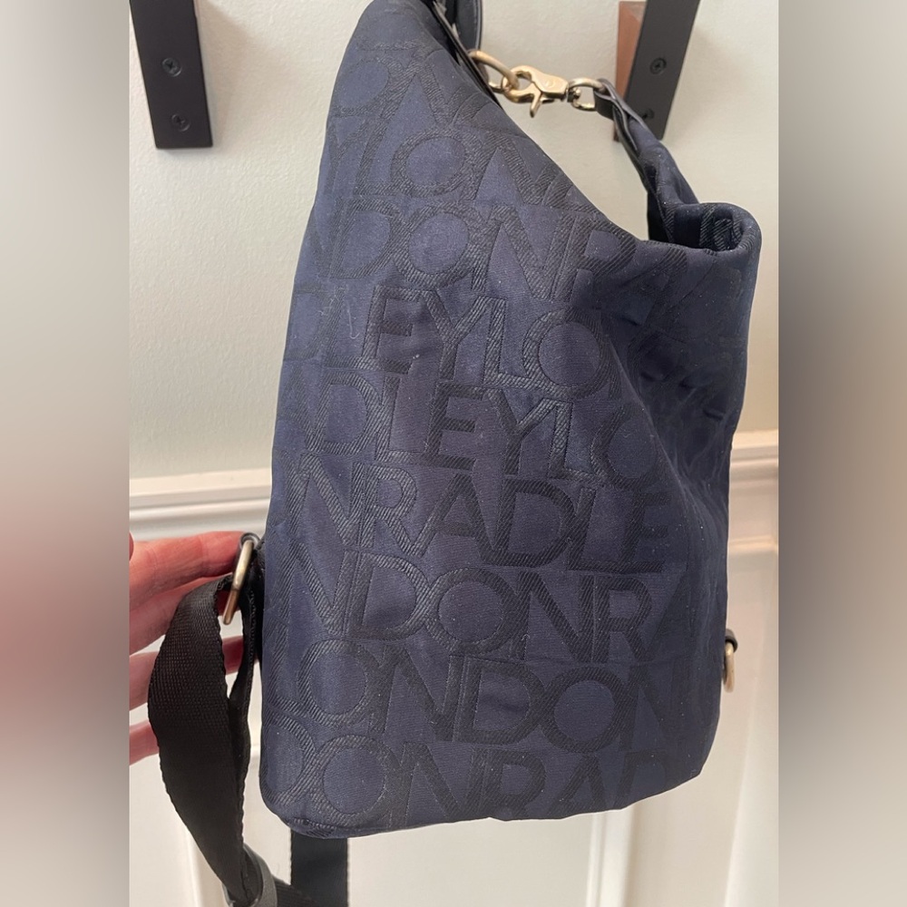 Radley London Multiway Signature Jacquard navy backpack